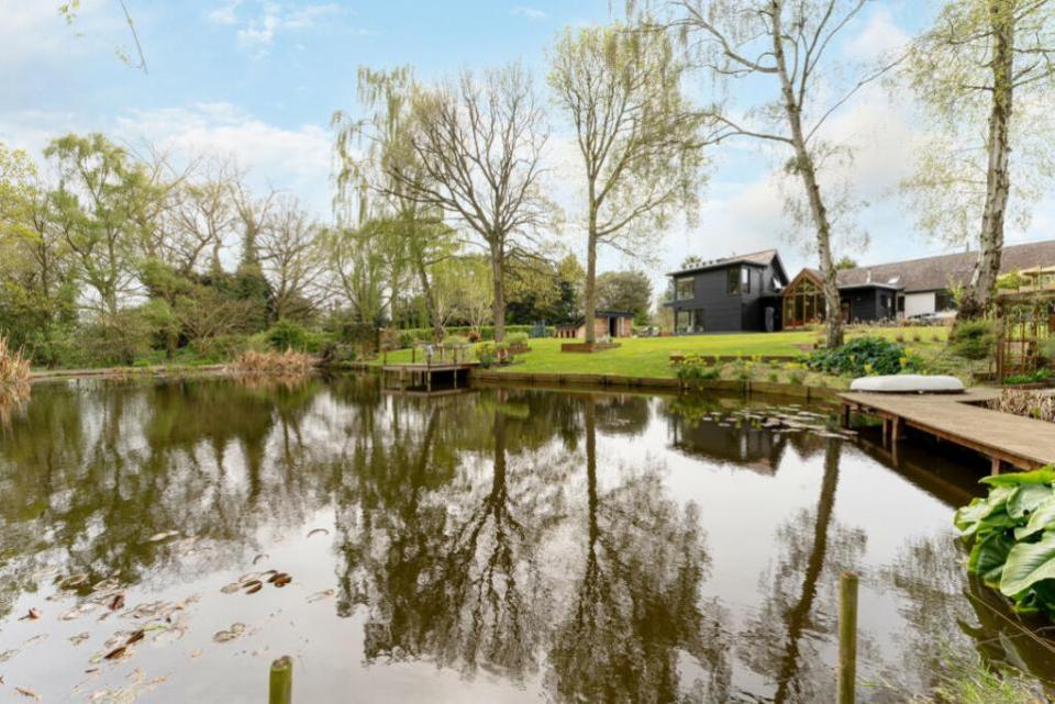 Gazette: The garden includes a pond