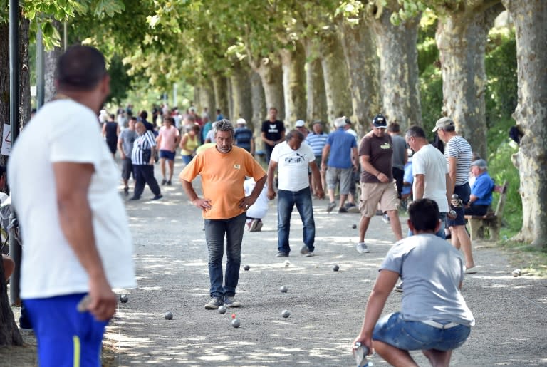 Petanque is normally played in gravel, on any scrap of land, part of its appeal as a cheap and accessible sport that is easy to understand and play