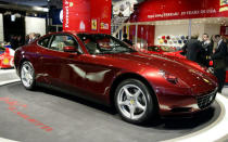 FILE PHOTO: The Ferrari 612 Scaglietti is introduced January 5, 2004 during press day at the North American International Auto Show in Detroit, Michigan. REUTERS/Stringer/File Photo