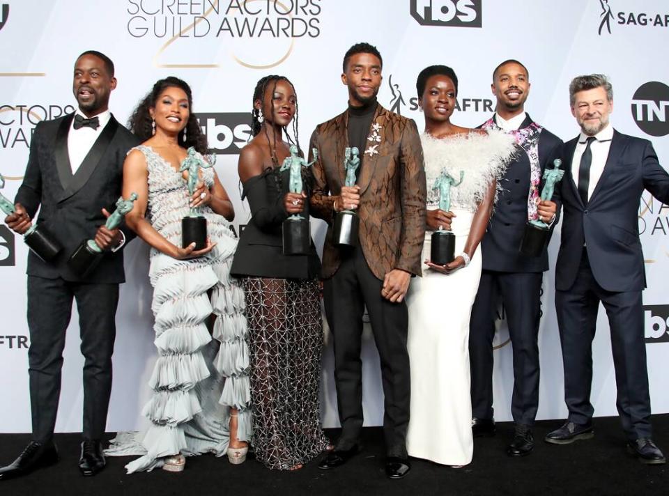 Angela Bassett, Lupita Nyong'o, Chadwick Boseman, Danai Gurira, Michael B. Jordan, Andy Serkis, Sterling K. Brown