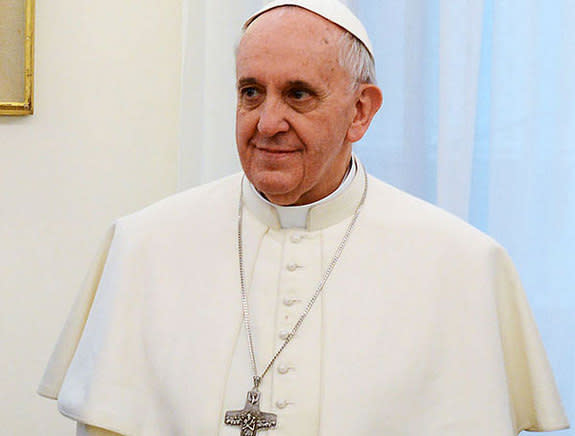 Pope Francis during a meeting in Rome with President Cristina Fernandez of Argentina, March 18, 2013.