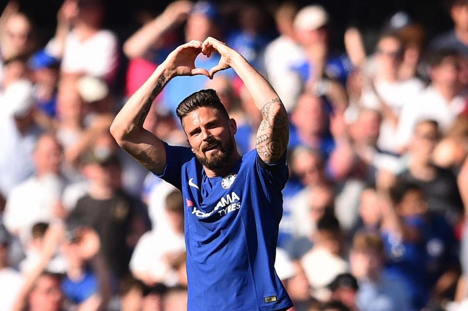Will Olivier Giroud get the nod ahead of Alvaro Morata (AFP/Getty Images)