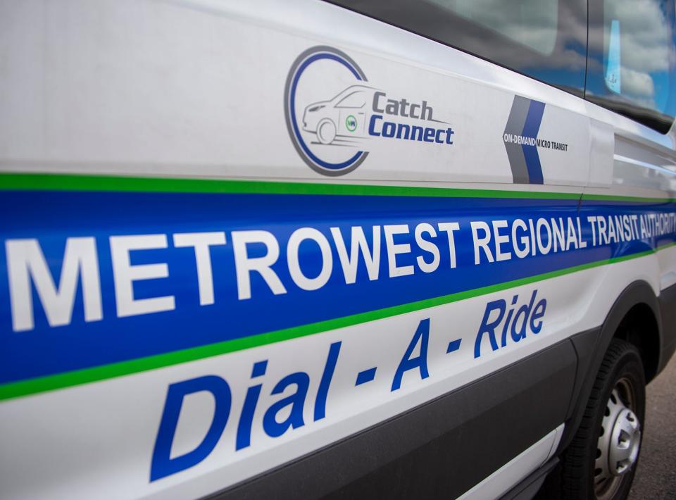 MetroWest Regional Transit Authority's newly expanded Catch Connect program offers on-demand door-to-door public transportation, Sept. 7, 2022.