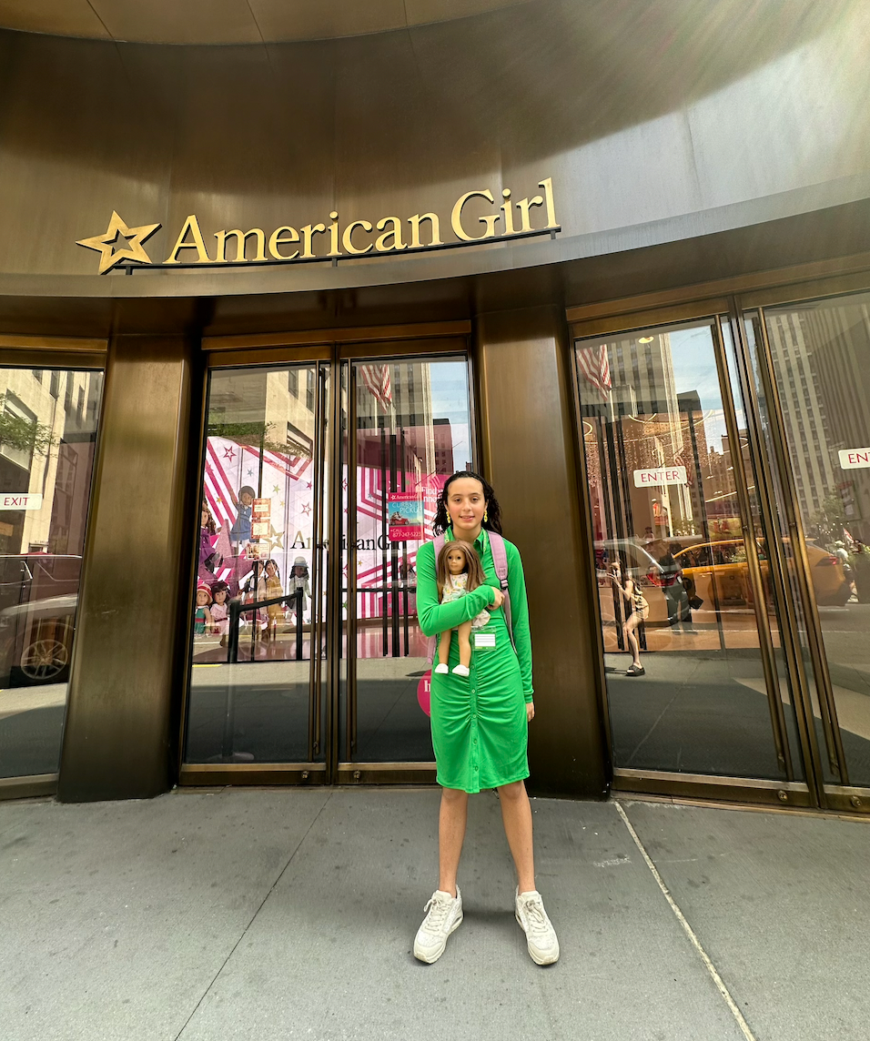 Felicia got to visit the American Girl Store in New York.