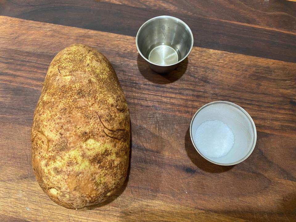 ingredients for a 1 hour baked potato