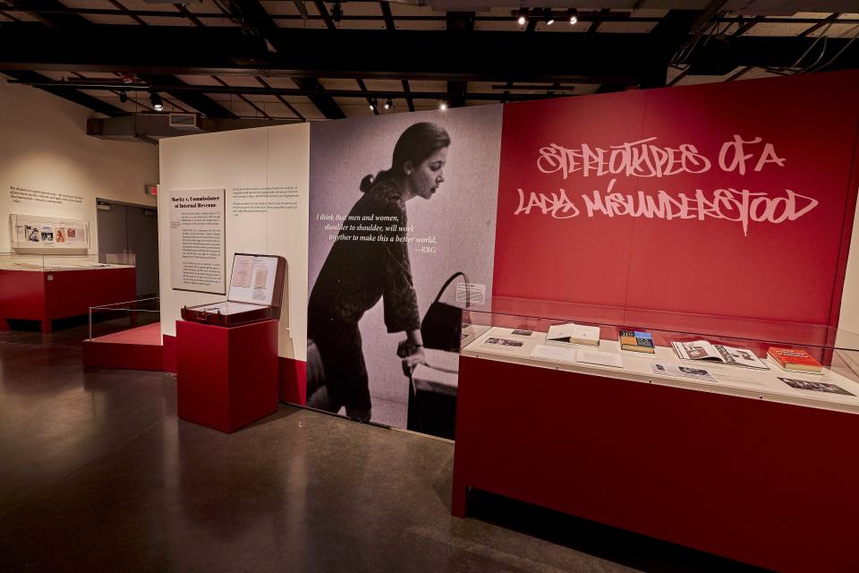 A special exhibit at the Illinois Holocaust Museum and Education Center focuses on the life and times of Justice Ruth Bader Gingsburg has been extended until January 2021. Robert Wedemeyer via ILHEM