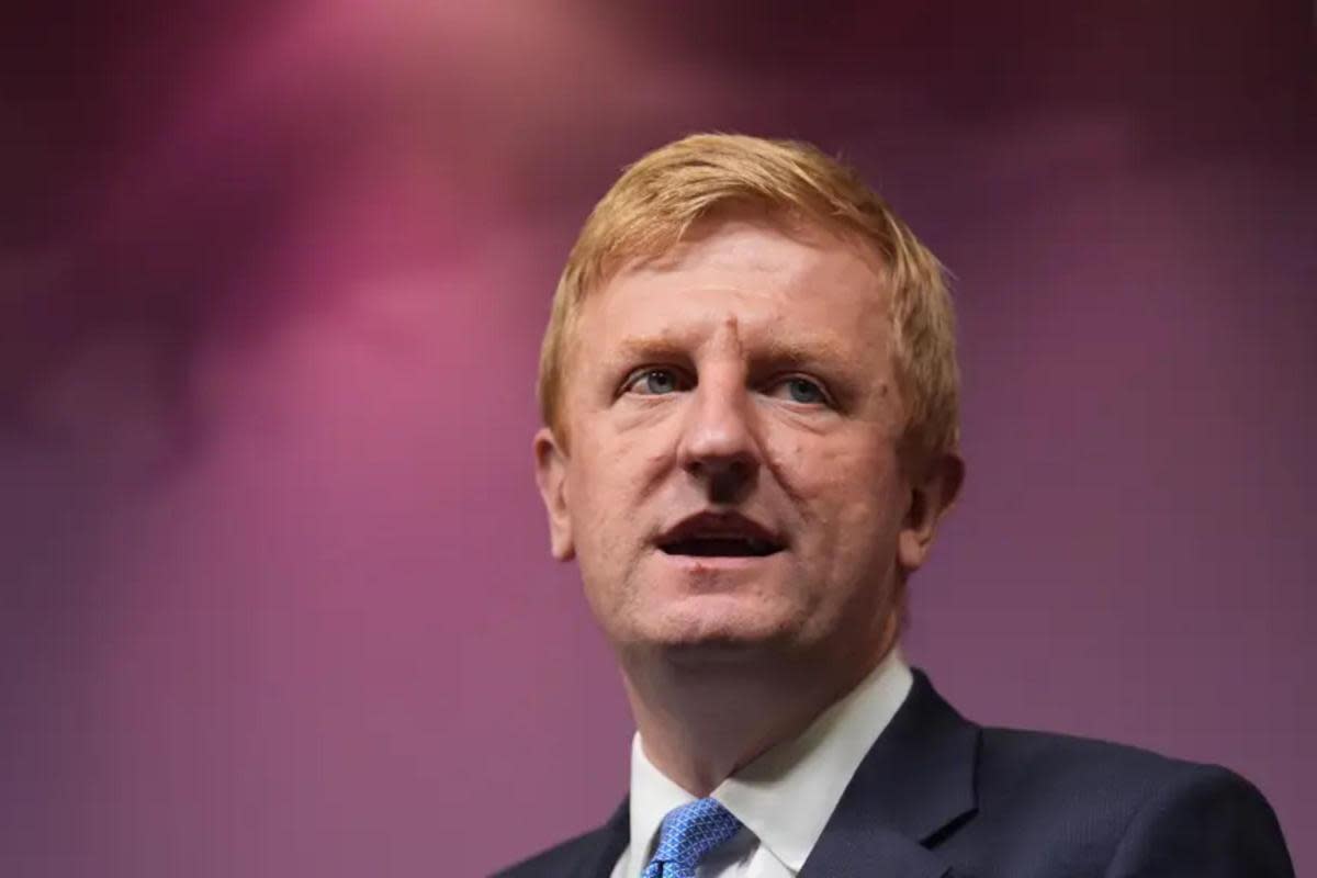 Deputy prime minister Oliver Dowden announced plans for a consultation on a package of security measures for university research <i>(Image: Yui Mok/PA)</i>