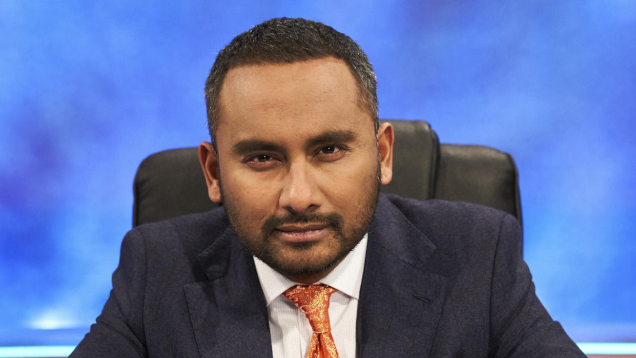 Amol Rajan and University Challenge have become unlikely meme sensations throughout January. (BBC/Lifted Entertainment)