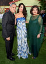 <p>The<em> Suburbicon</em> producer and director was escorted to the premiere of his new movie by his stunning wife, Amal, and her equally beautiful mom on Sunday. That’s one way to earn points with the mother-in-law, George! (Photo: Kevin Winter/Getty Images) </p>