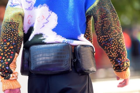 Bumbags on the catwalk at Louis Vuitton spring/summer 2019