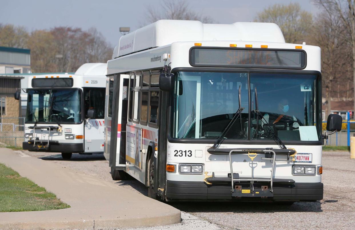 Akron's Metro RTA bus fleet primarily runs on compressed natural gas, allowing it to avoid the skyrocketing prices that typical drivers are confronting at the gasoline pump.