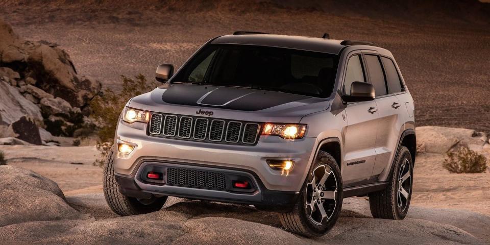 <p>The Wrangler is Jeep's most capable off-roader, but it's far from luxurious. With <a href="https://www.roadandtrack.com/car-shows/new-york-auto-show/news/a28573/2017-jeep-grand-cherokee-trailhawk-new-york-auto-show/" rel="nofollow noopener" target="_blank" data-ylk="slk:the Trailhawk package;elm:context_link;itc:0;sec:content-canvas" class="link ">the Trailhawk package</a>, Jeep adds some all-terrain performance to the more plush Grand Cherokee, striking a nice balance between an on- and off-road SUV. Think of it as a Range Rover on a budget. <a href="https://www.ebay.com/itm/2020-Jeep-Cherokee-Trailhawk/164184555278?hash=item263a297f0e:g:4AUAAOSwjKNehBIb" rel="nofollow noopener" target="_blank" data-ylk="slk:Here's a new one;elm:context_link;itc:0;sec:content-canvas" class="link ">Here's a new one</a> listed for just over $32,000. </p>