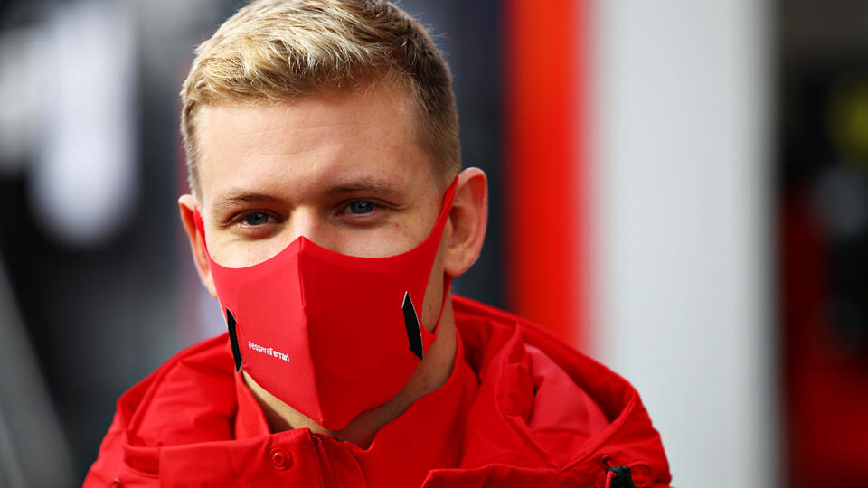 Mick Schumacher will join the F1 grid next season after he was announced as part of Haas' new driver lineup for 2021. (Photo by Mark Thompson/Getty Images)