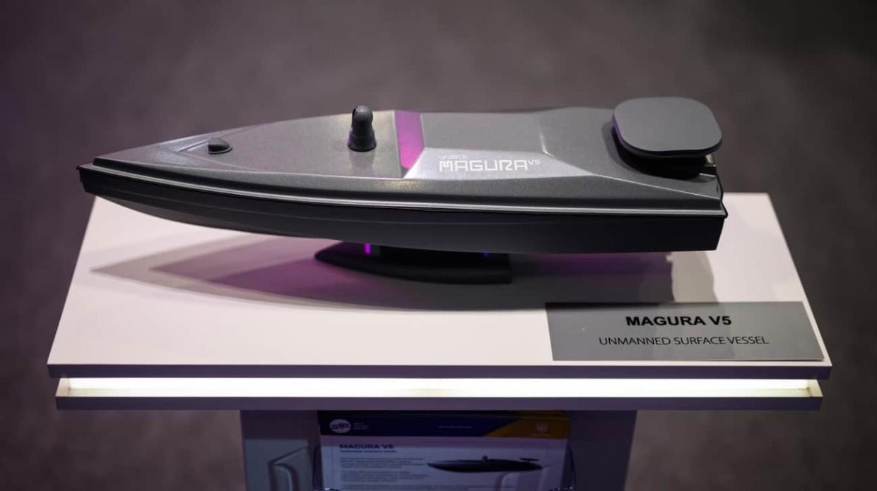 A model of the Magura V5 drone. Photo: Getty Images