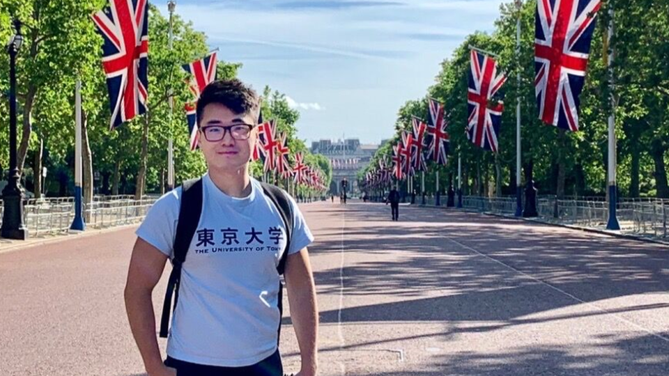 Simon Cheng on the The Mall in London