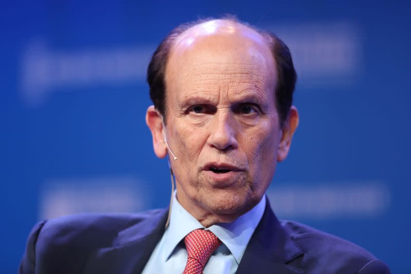 Michael Milken, Chairman of Milken Institute, speaks at the 2019 Milken Institute Global Conference in Beverly Hills