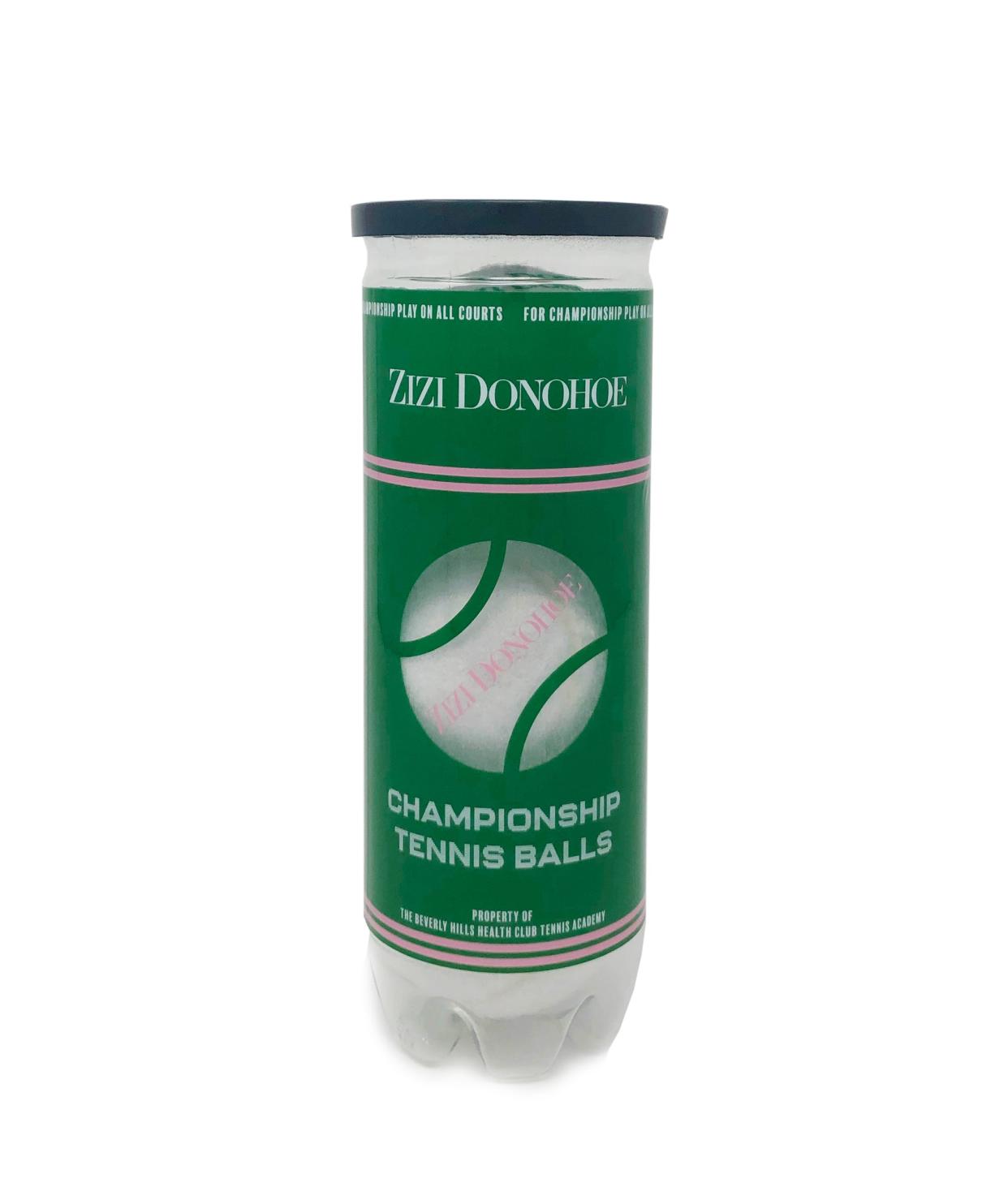 <p><a href="https://zizidonohoe.com/collections/sport/products/bhhc-tennis-balls" rel="nofollow noopener" target="_blank" data-ylk="slk:Shop Now;elm:context_link;itc:0;sec:content-canvas" class="link rapid-noclick-resp">Shop Now</a></p><p>BHHC Tennis Balls</p><p>Zizi Donohoe</p><p>$14.00</p>