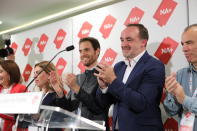 Navarra Suma, la coalición que agrupa a Unión del Pueblo Navarro, Partido Popular y Ciudadanos, ganó las elecciones en su circunscripción y obtuvo dos diputados. Son los mismos que ya tenía en la anterior legislatura. (Foto: David Domench / Europa Press / Getty Images).