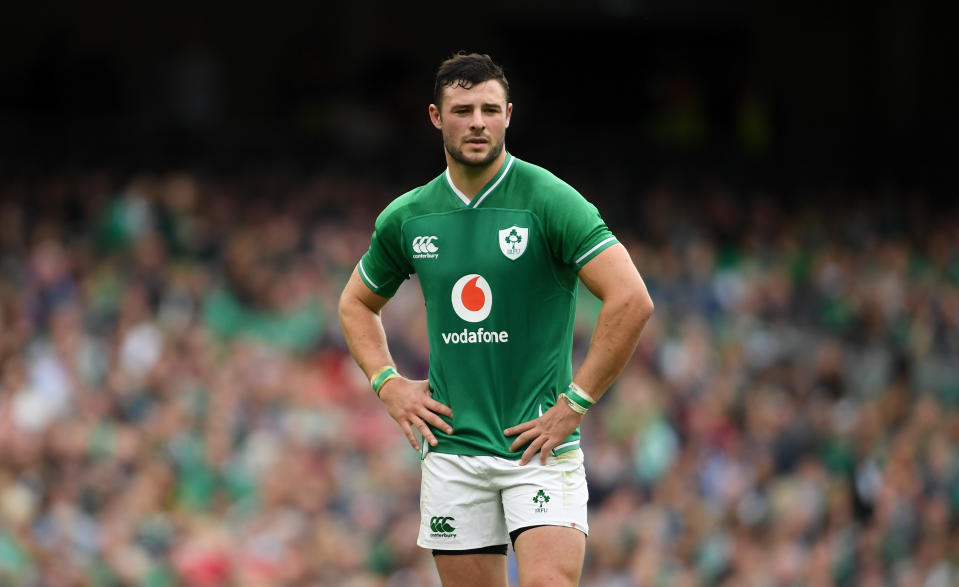 Dublin , Ireland - 7 September 2019; Robbie Henshaw of Ireland during the Guinness Summer Series match between Ireland and Wales at the Aviva Stadium in Dublin. (Photo By Ramsey Cardy/Sportsfile via Getty Images)
