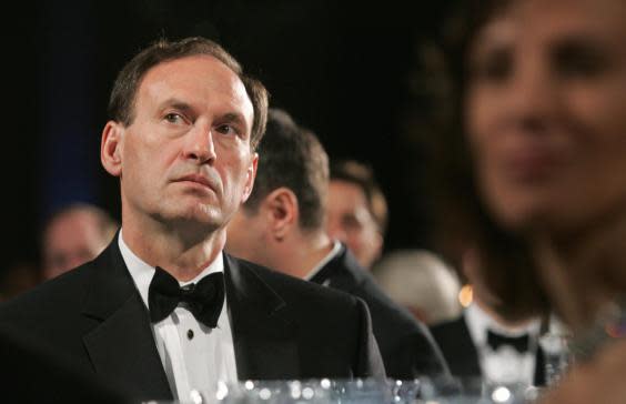 Samuel Alito was nominated as Supreme Court justice by Geroge W Bush, replacing Justice O’Connor (Getty)