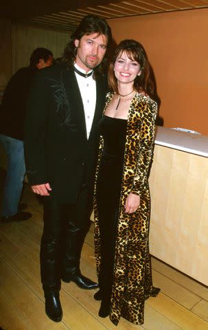 <p> SGranitz/WireImage</p> Shania Twain and Billy Ray Cyrus at the 34th Annual ACM Awards