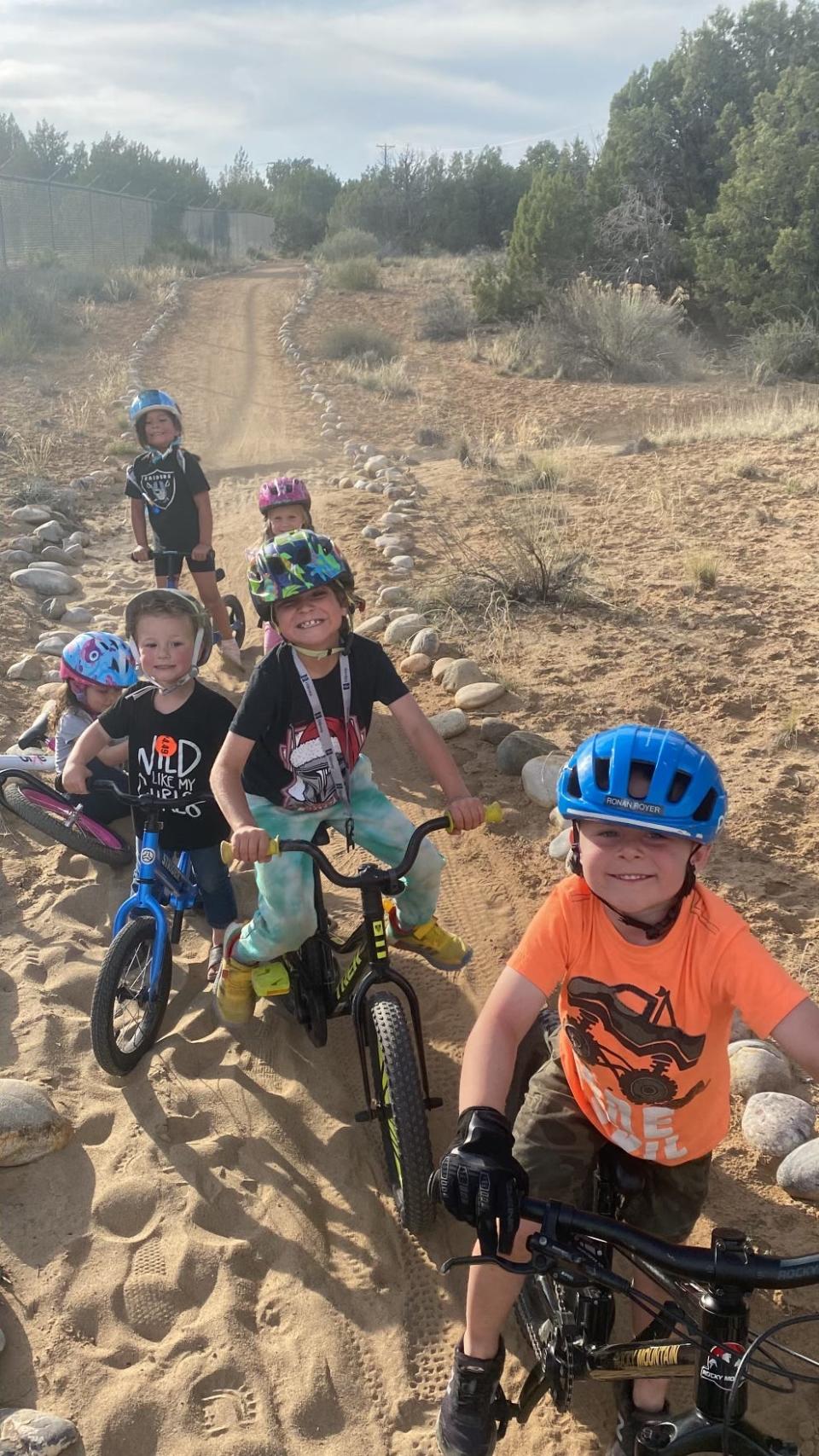 Participants in a youth cycling program offered by Farmington Area Single Track learn the basics of cycling, trail etiquette and an appreciation for the outdoors.