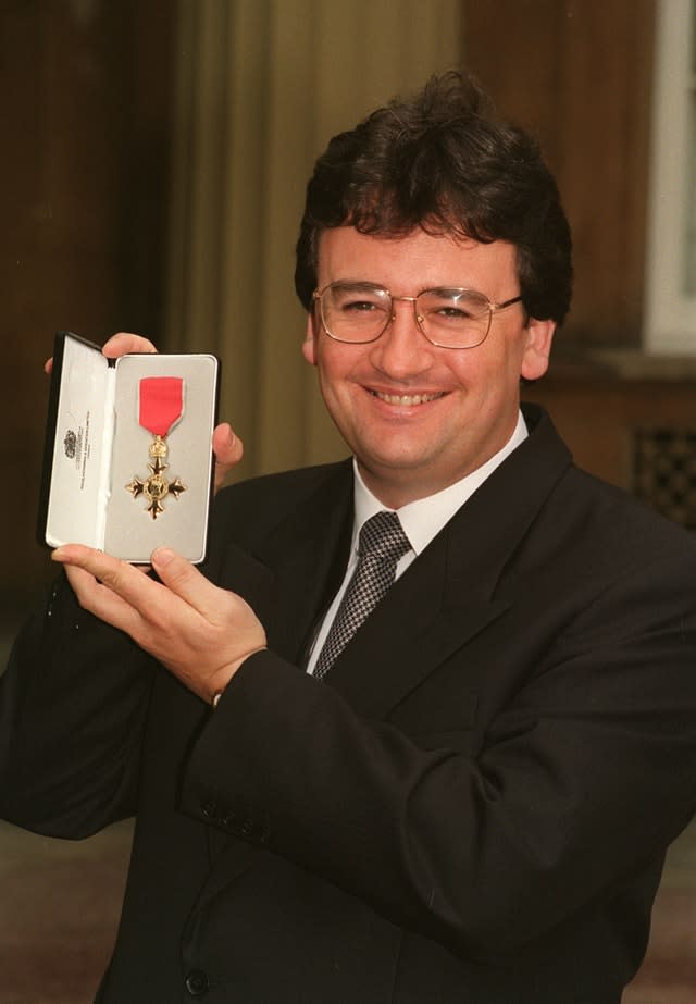 Keane was made an OBE in 1996 in recognition of his career (John Stillwell/PA)