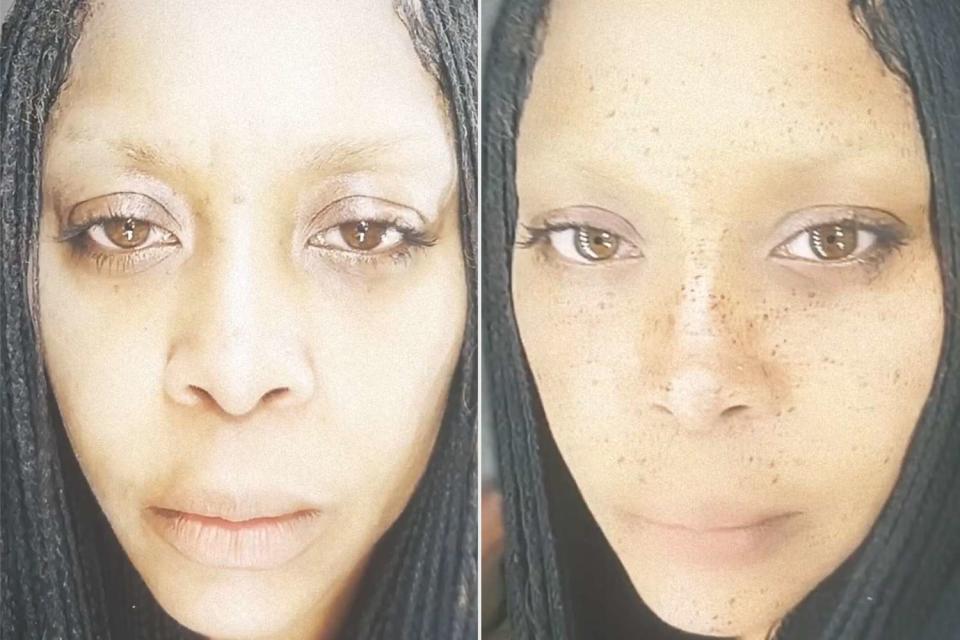 <p>Erykah Badu/Instagram</p> Erykah Badu shows off her new braids in a filter versus no-filter selfie video.