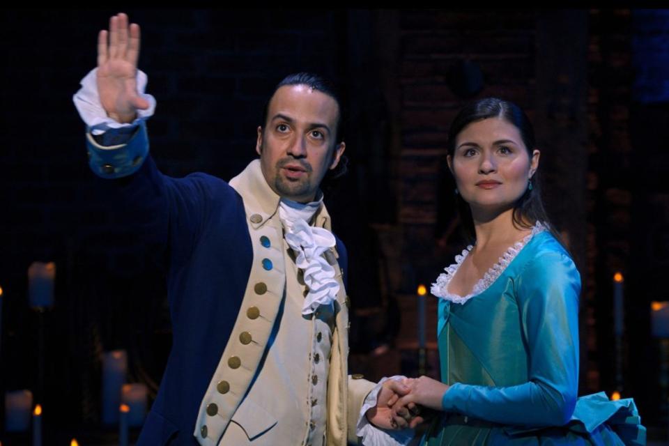 Hamilton. Image via Disney+