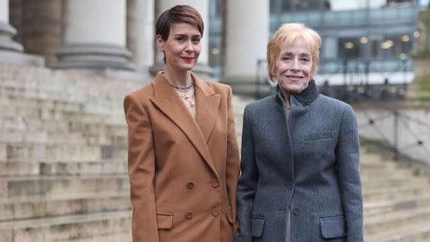 PHOTO: Sarah Paulson and Holland Taylor attend the Fendi Couture fashion show, Jan. 26, 2023 in Paris. (Jacopo M. Raule/Getty Images for Fendi)