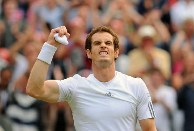 Andy Murray celebrates