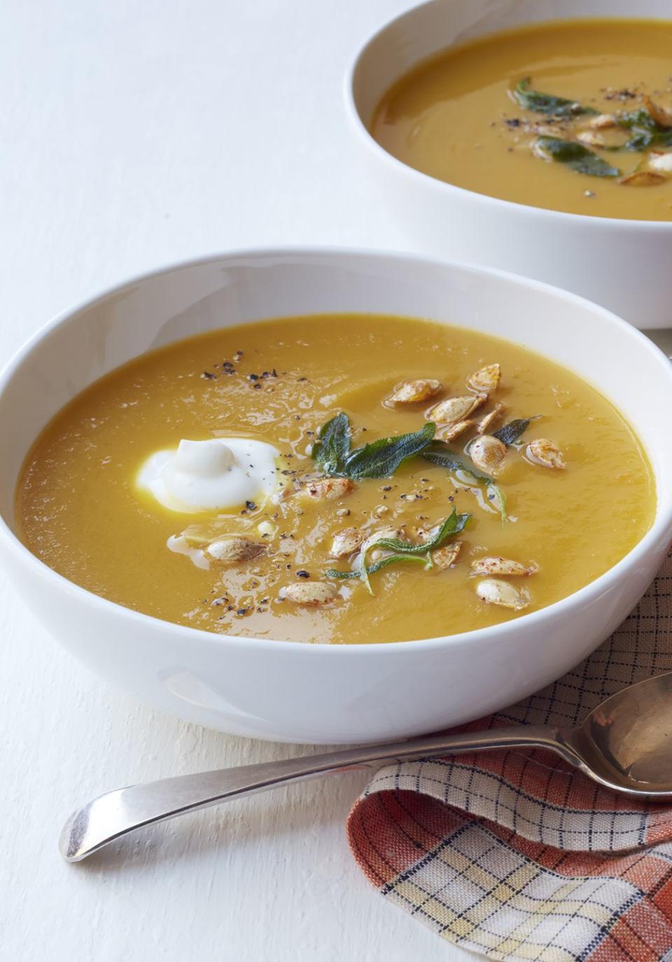 butternut squash and carrot soup