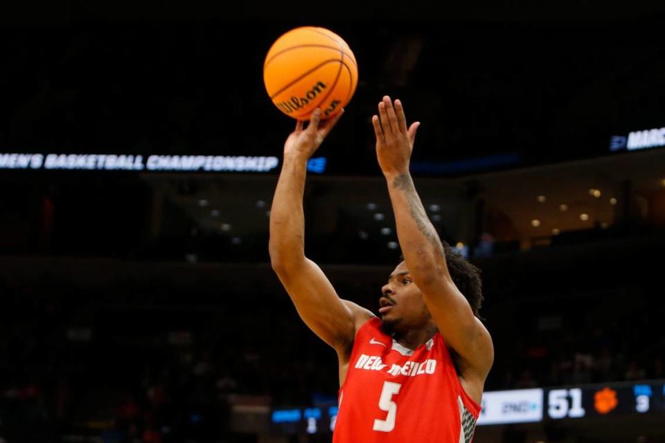 Jamal Mashburn Jr. has entered the transfer portal after leading New Mexico to its first NCAA Tournament berth since 2014. Mashburn Jr. has one season of college basketball eligibility remaining. Chris Day/The Commercial Appeal/USA TODAY NETWORK