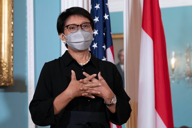 U.S. Secretary of State Antony Blinken meets with Indonesian Foreign Minister Retno Marsudi, in Washington