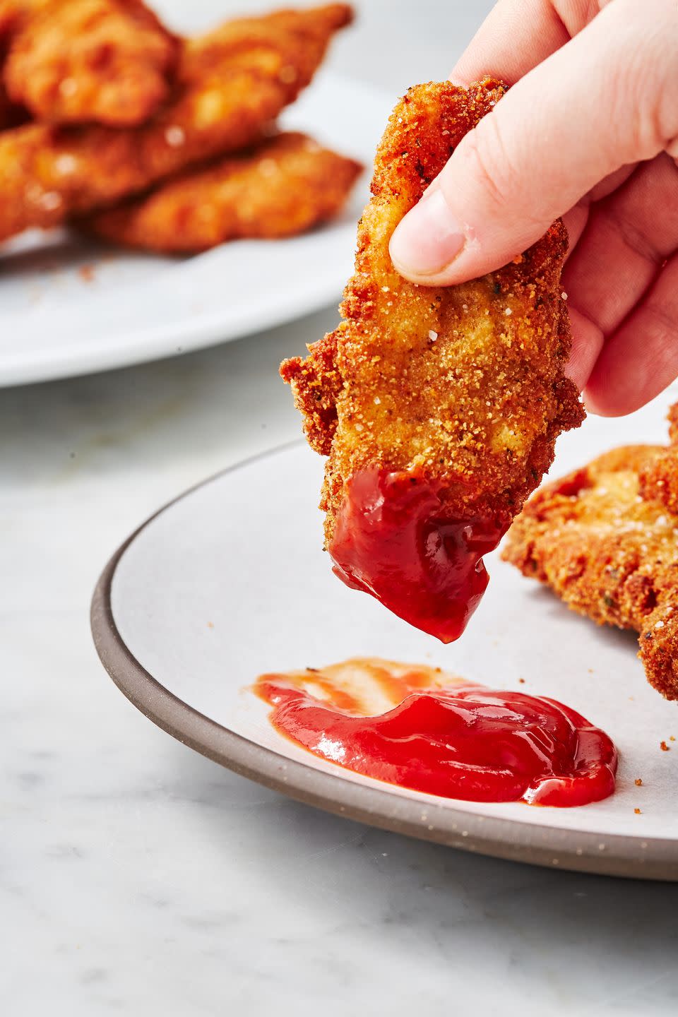 <p>Fried chicken strips take us right back to our childhood. This homemade version makes the tenders so much better—make some <a href="https://www.delish.com/cooking/recipe-ideas/a23361078/how-to-make-french-fries/" rel="nofollow noopener" target="_blank" data-ylk="slk:homemade fries" class="link ">homemade fries</a> to go along with them!</p><p>Get the <strong><a href="https://www.delish.com/cooking/recipe-ideas/a29791014/fried-chicken-strips-recipe/" rel="nofollow noopener" target="_blank" data-ylk="slk:Fried Chicken Strips recipe" class="link ">Fried Chicken Strips recipe</a></strong>.</p>