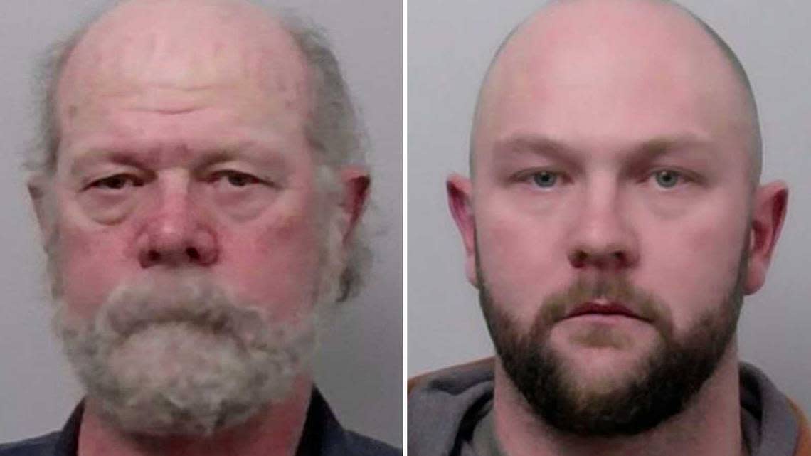 David Smith, 66, of Somerset and son Shane Smith, 32, of Folsom face multiple felony counts in connection with starting the Caldor Fire in August. El Dorado County Sheriff's Office