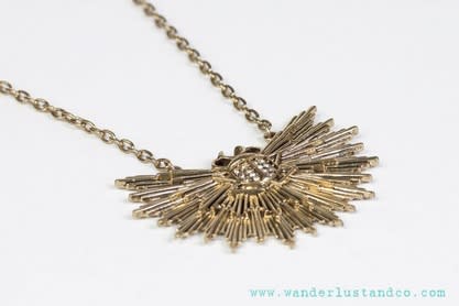 tribal bug necklace