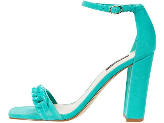 Kylie Jenner Models Lime-Green Olgana Paris Heels – Footwear News