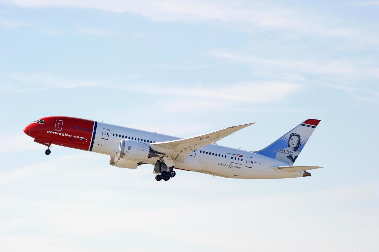Record breaker: The Norwegian Airlines flight touched down 53 minutes earlier than expected: Shutterstock / Philip Pilosian