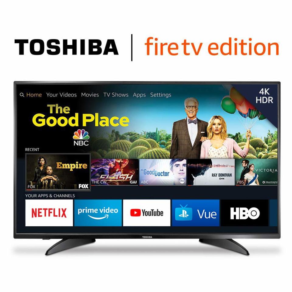 This Toshiba comes with a built-in Fire TV. (Photo: Amazon)