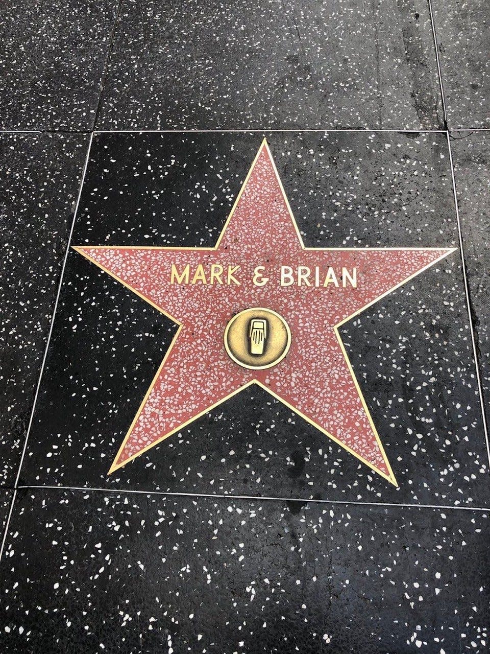 Mark Thompson and Brian Phelps received a star on the Hollywood Walk of Fame in 1997.