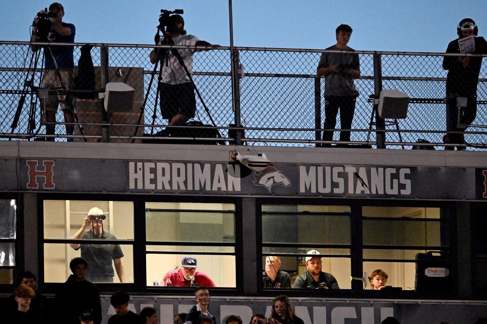 Mountain Ridge and Herriman play at Herriman on Friday, Sept. 29, 2023. | Scott G Winterton, Deseret News