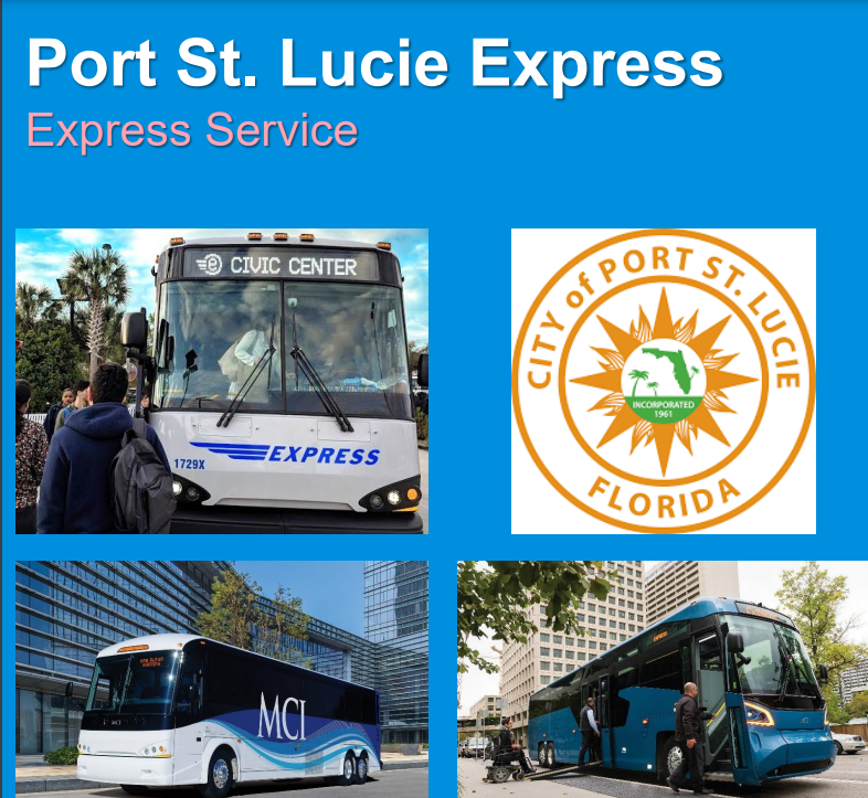 Palm Tran expects to provide non-stop express service from Port St. Lucie to downtown West Palm Beach beginning early next year. The cost: around $3.