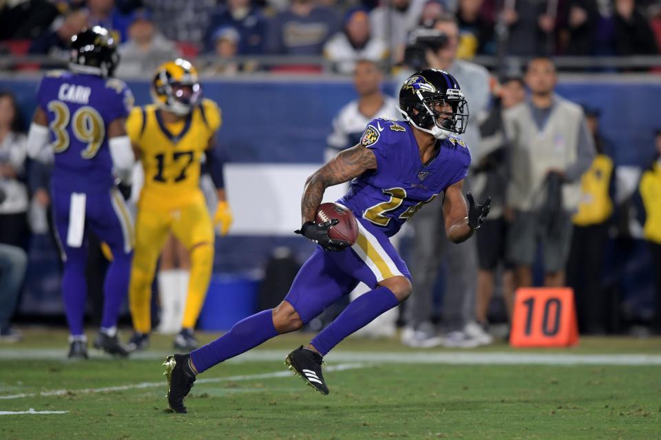 Ravens CB Marcus Peters denied that he spit at Jarvis Landry.