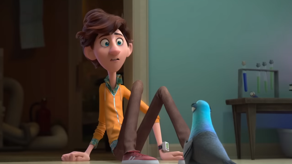 The two main characters of Spies in Disguise.