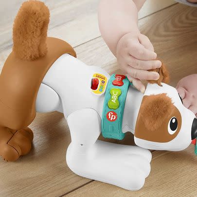 This 'crawl with me' puppy plays music and might just become your lil' one's first BFF. It's down by 36%.