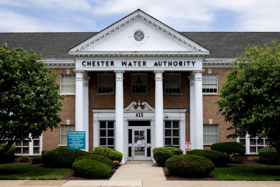 Image: Chester Water Authority in Chester, Pa., on June 10, 2021. (Hannah Beier / for NBC News)