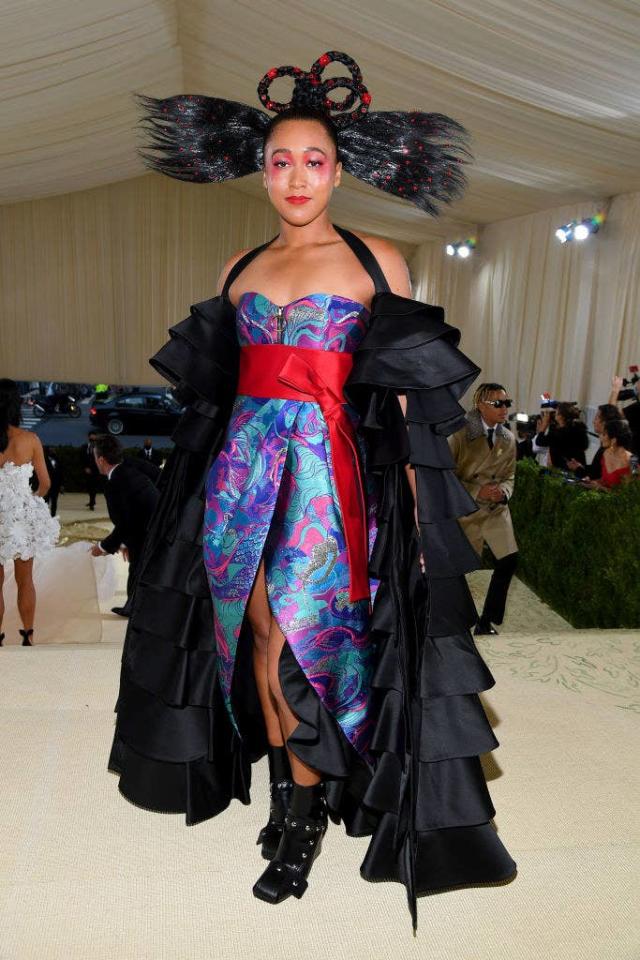 Naomi Osaka's Louis Vuitton Dress, Met Gala 2021