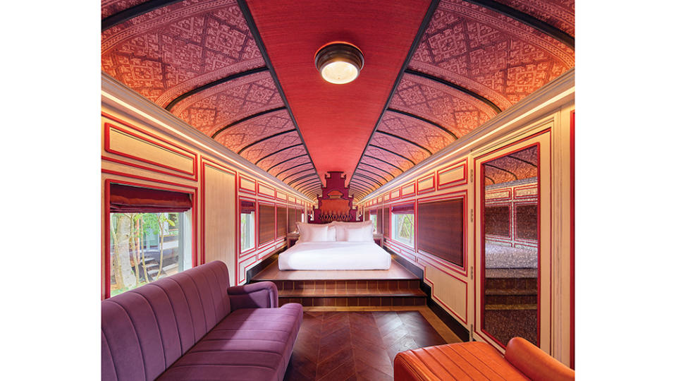 InterContinental Khao Yai Resort red railcar suite