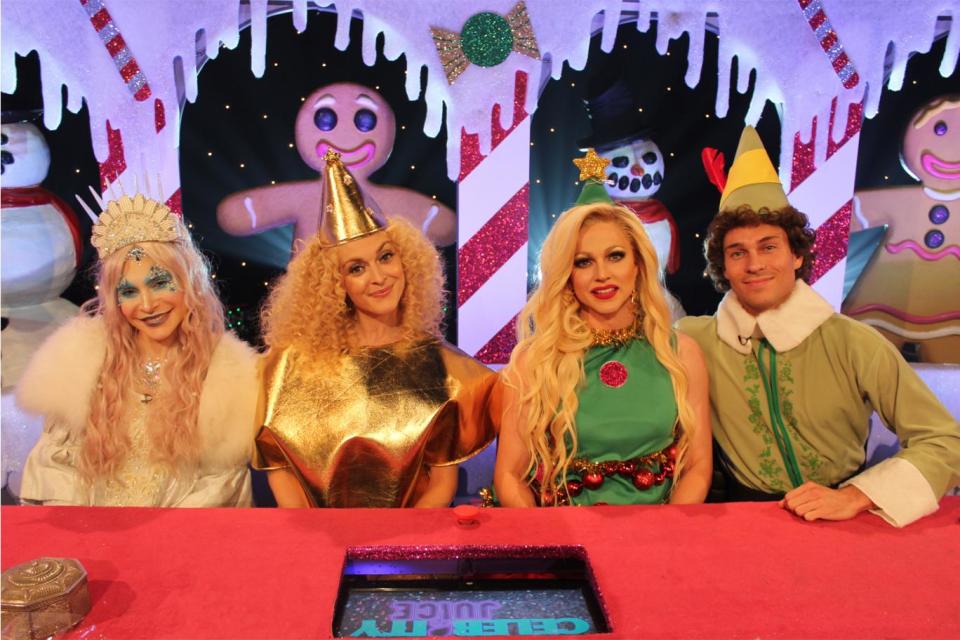 Competition: Fearne's team will take part in some outrageous festive challenges (ITV2)